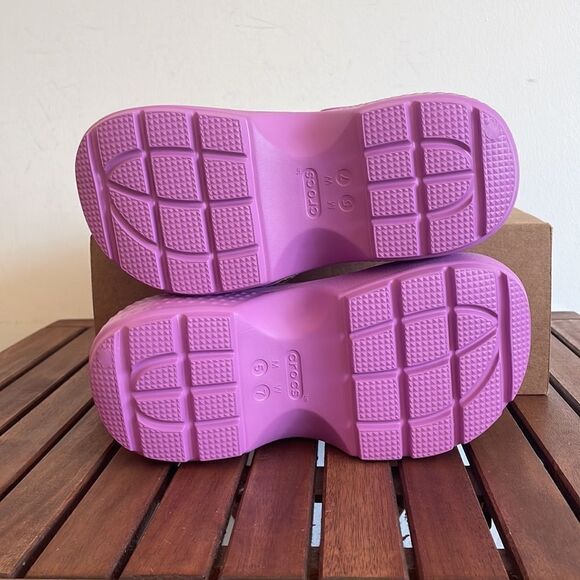 NWT Crocs Stomp Clog Bubble Women Size 7 Men Size 5(209347-6WQ) - Picture 10 of 12